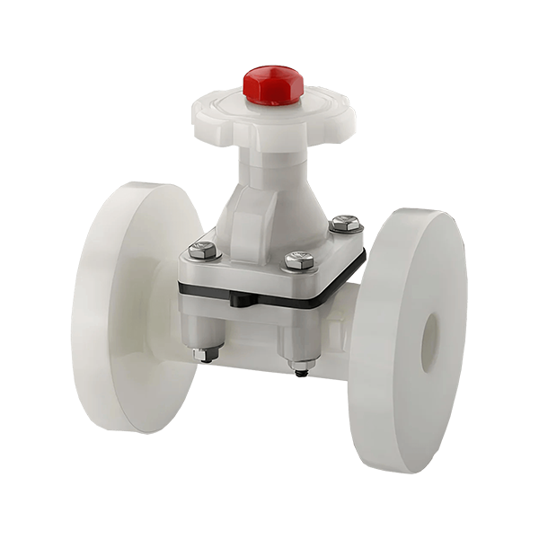 PP Diaphragm Valve Flanged Ends